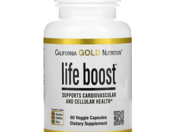 California Gold Nutrition, Blue Zone Boost, 60 растительных капсул