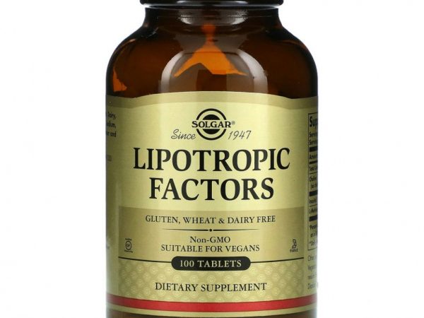 Solgar, Липотропные факторы, 100 таблеток