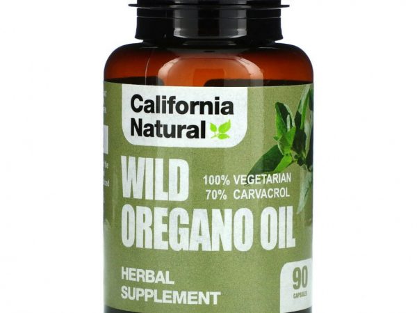 California Natural, масло дикого орегано, 90 вегетарианских капсул