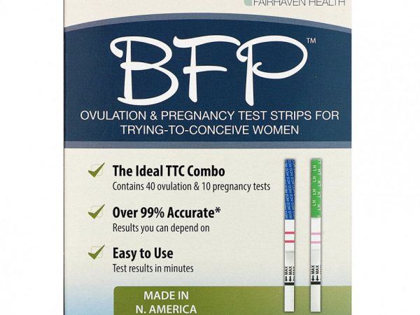 Fairhaven Health, BFP, тест-полоски для определения овуляции и беременности, 40 тестов на овуляцию и 10 тестов на беременность