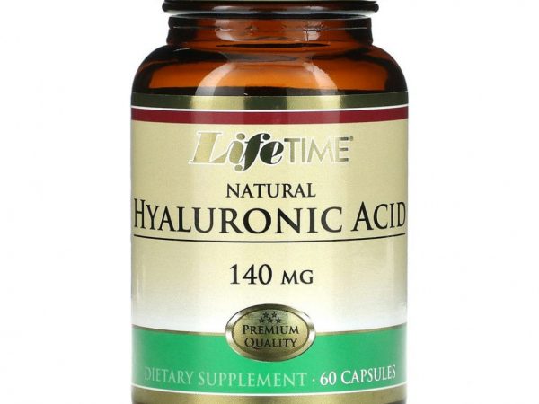 LifeTime Vitamins, Натуральная гиалуроновая кислота, 140 мг, 60 капсул
