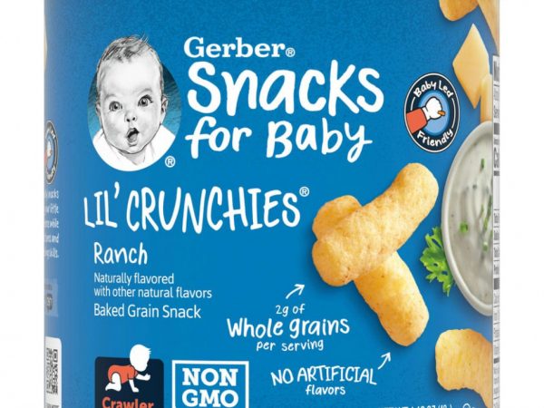 Gerber, Lil 'Crunchies, снек с запеченной кукурузой, от 8 месяцев, ранчо, 42 г (1,48 унции)