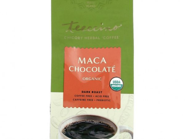 Teeccino, органический травяной кофе из цикория, шоколад и мака, темная обжарка, без кофеина, 312 г (11 унций)