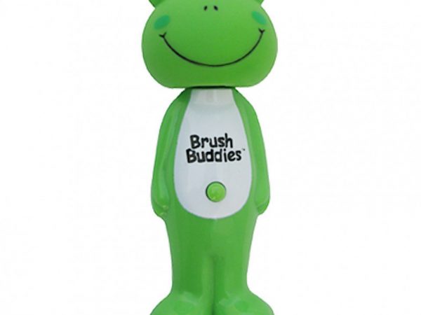 Brush Buddies, Poppin', лягушка Луи, мягкая, 1 зубная щетка