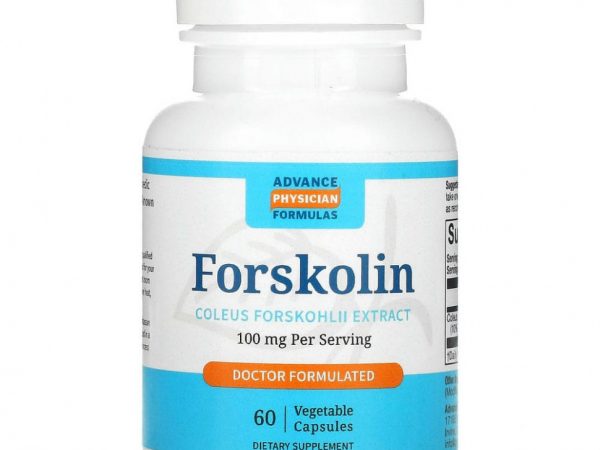 Advance Physician Formulas, Форсколин - экстракт корня колеус форсколии, 100 мг, 60 капсул