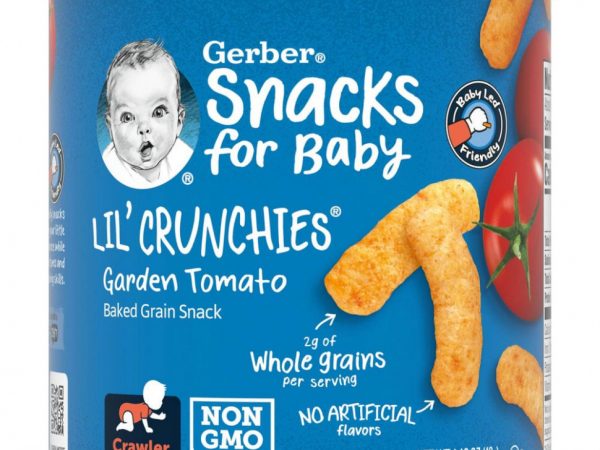 Gerber, Lil' Crunchies, для малышей от 8 месяцев, со вкусом томатов, 42 г (1,48 унции)