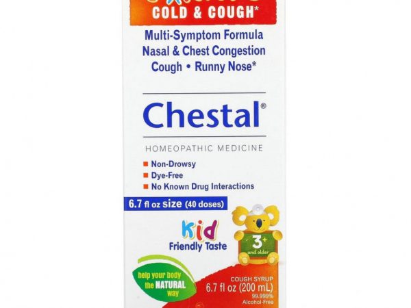 Boiron, Chestal, средство от простуды и кашля для детей от 3 лет, 200 мл (6,7 жидк. унции)