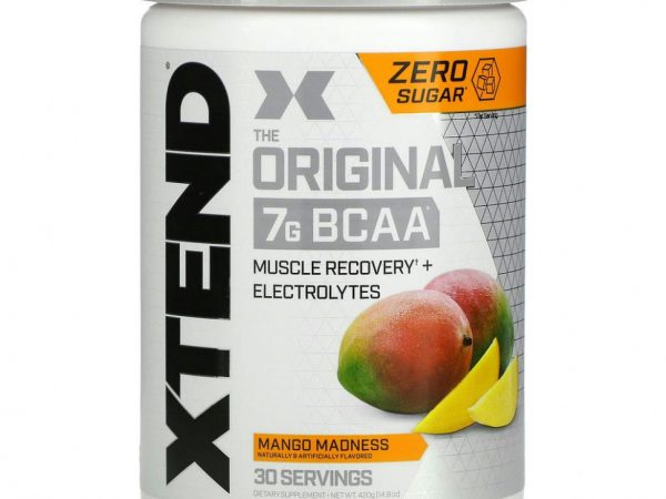 Xtend, The Original, 7 г аминокислот с разветвленной цепью (BCAA), со вкусом манго, 420 г (14,8 унции)