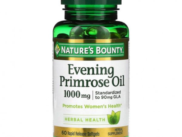 Nature's Bounty, Масло вечерней примулы, 1000 мг, 60 мягких капсул с быстрым высвобождением