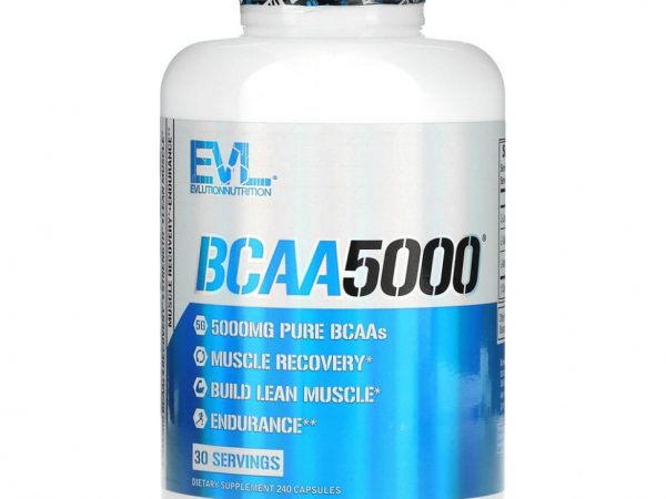 EVLution Nutrition, BCAA5000, 240 капсул