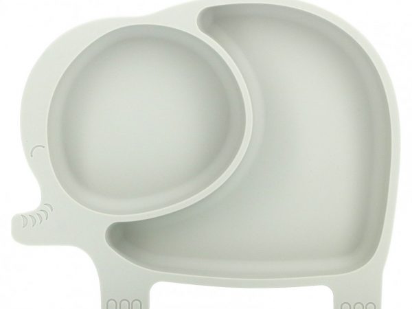 Sage Spoonfuls, Тарелка с слоном Sili, серая, 1 шт.