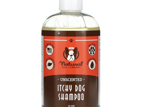 Natural Dog Company, Без запаха, шампунь против зуда для собак, 12 унций