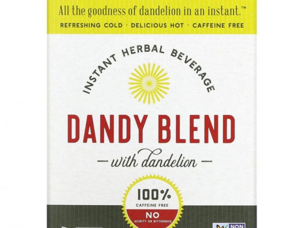 Dandy Blend, Instant Herbal Beverage With Dandelion (Быстрорастворимый травяной напиток с одуванчиком), без кофеина, 25 одноразовых пакетиков