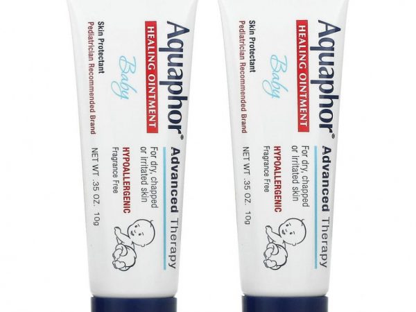 Aquaphor, Детская лечебная мазь, 2 тюбика, 10 г (0,35 унции)