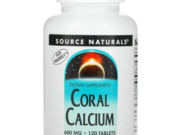 Source Naturals, Коралловый кальций, 600 мг, 120 таблеток