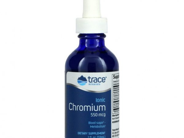 Trace Minerals ®, Ионный хром, 550 мкг, 59 мл (2 жидкие унции)