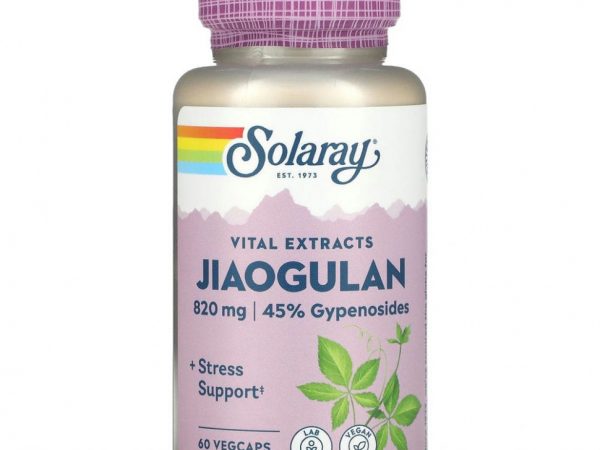 Solaray, Экстракт корня гиностеммы, 410 мг, 60 растительных капсул