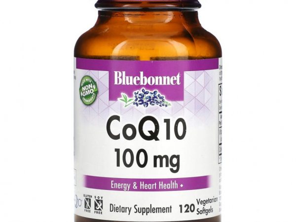 Bluebonnet Nutrition, CoQ10, 100 мг, 120 желатиновых капсул