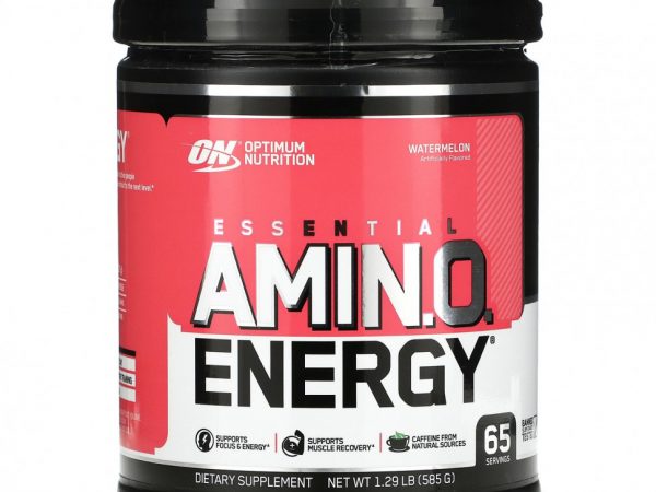 Optimum Nutrition, ESSENTIAL AMIN.O. ENERGY, арбуз, 585 г (1,29 фунта)