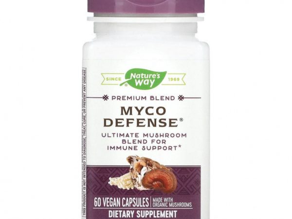 Nature's Way, Premium Blend, Myco Defense, 60 веганских капсул