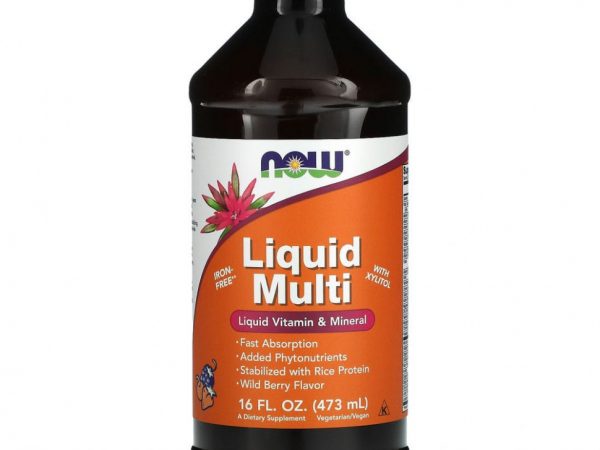 NOW Foods, Пищевая добавка Liquid Multi, со вкусом диких ягод, 16 жидких унций (473 мл)