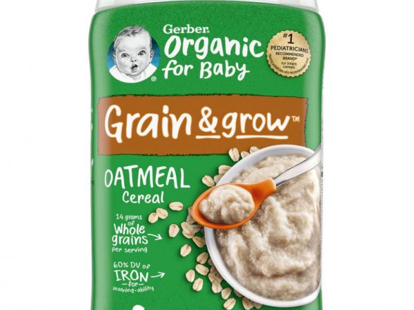 Gerber, 1st Foods, органическая овсянка, из одного вида злаков, 227 г (8 унций)