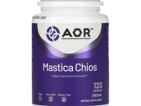 Advanced Orthomolecular Research AOR, Mastica Chios, мастика с острова Хиос, 400 мг, 120 вегетарианских капсул