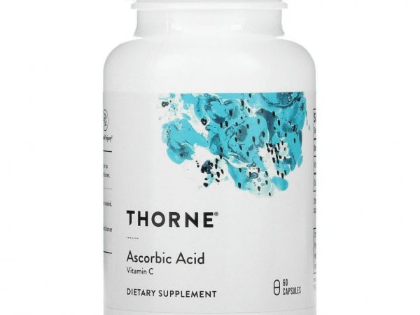 Thorne Research, аскорбиновая кислота (витамин C), 60 капсул