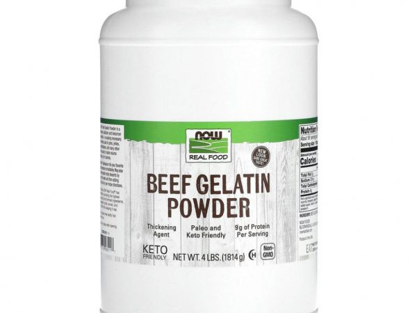 NOW Foods, Real Food, порошок из говяжьего желатина, 1814 г (4 фунта)