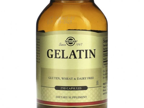 Solgar, Желатин, 250 капсул