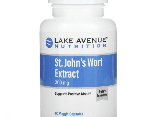 Lake Avenue Nutrition, экстракт зверобоя, 300 мг, 90 растительных капсул