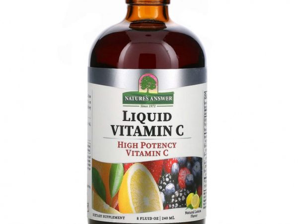 Nature's Answer, жидкий витамин C, натуральный вкус лимона, 240 мл (8 жидк. унций)