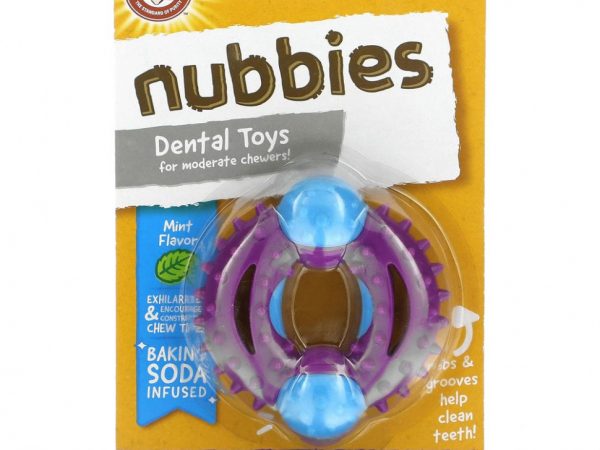 Arm & Hammer, Nubbies, стоматологические игрушки для людей, которые умеют жевать, Orion, мята, 1 игрушка