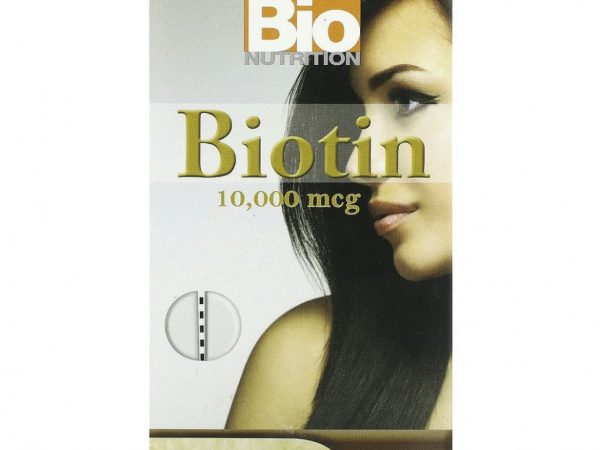 Bio Nutrition, Биотин, максимальная эффективность, 10 000 мкг, 60 таблеток