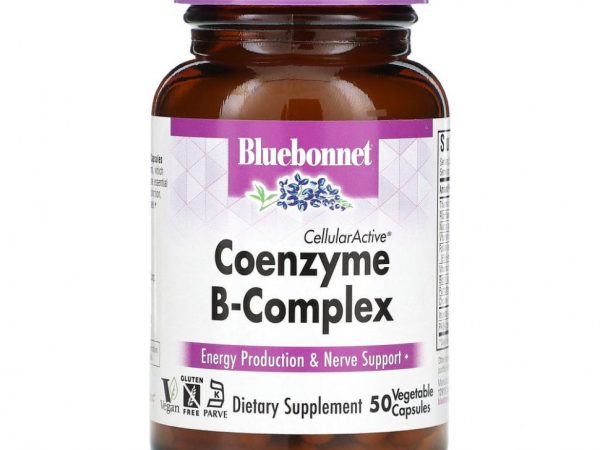 Bluebonnet Nutrition, Комплекс коэнзима B, 50 растительных капсул
