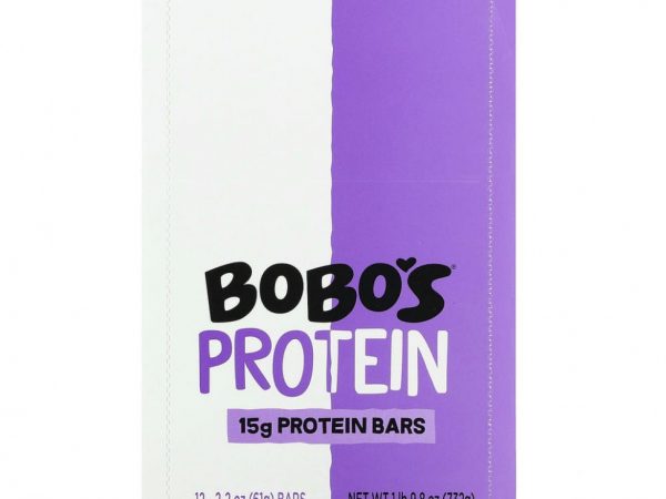 Bobo's Oat Bars, Protein Bars, миндальная паста с двойным шоколадом, 12 батончиков, 61 г (2,2 унции)