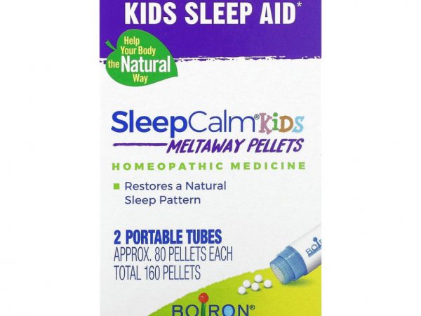 Boiron, SleepCalm Kids, 2 переносных тубуса, 80 гранул в каждом
