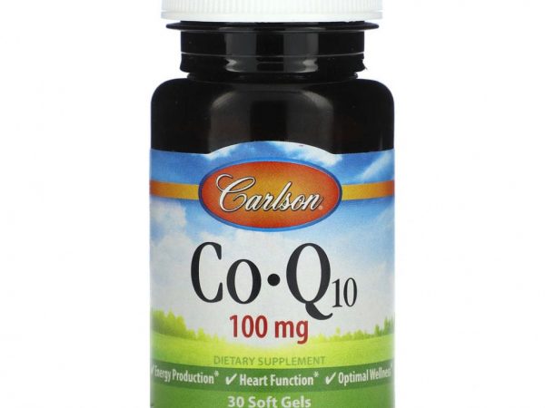Carlson, Co-Q10, 100 мг, 30 мягких таблеток