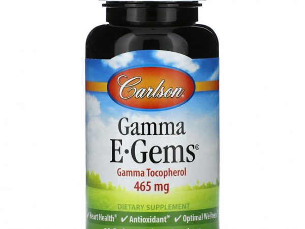 Carlson, Gamma E-Gems, 465 мг, 60 мягких таблеток