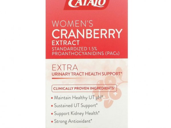 Catalo Naturals, Экстракт клюквы для женщин, 60 вегетарианских капсул