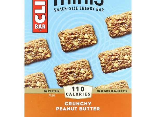 Clif Bar, Minis, энергетический батончик для снеков, хрустящее арахисовое масло, 20 батончиков по 28 г (0,99 унции)