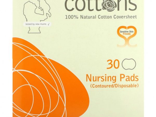 Cottons, Прокладки для кормления, без запаха, 30 шт.