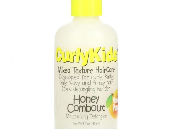 CurlyKids, Honey Combout, увлажняющее средство для расчесывания волос, мед и персик, 180 мл (6 жидк. Унций)