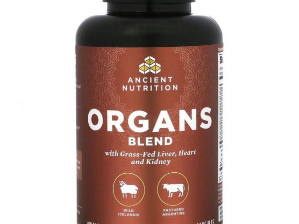 Dr. Axe / Ancient Nutrition, Смесь для органов, 180 капсул