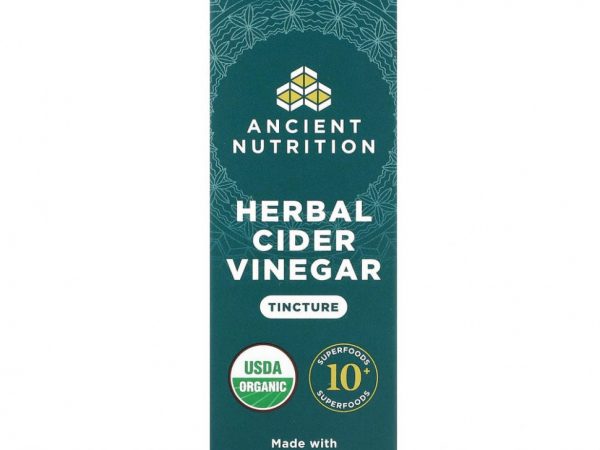 Dr. Axe / Ancient Nutrition, Травяной уксус, 60 мл
