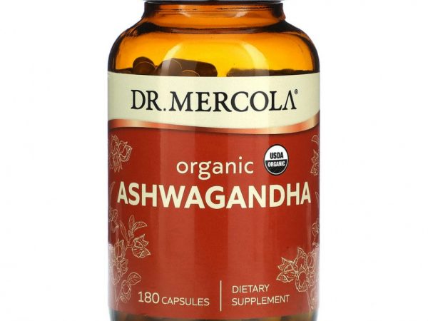 Dr. Mercola, Органическая ашваганда, 180 капсул