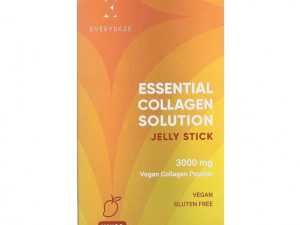 Everydaze, Essential Collagen Solution, желе в стиках, манго, 3000 мг, 10 стиков по 20 г (0,7 унции)