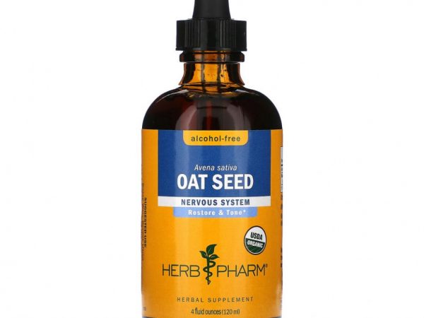 Herb Pharm, Семена овса, без спирта, 120 мл (4 жидк. Унции)