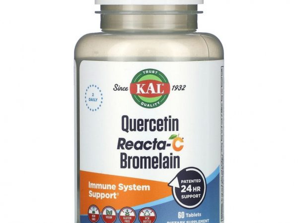 KAL, Quercetin Reacta-C Bromelain, 60 таблеток