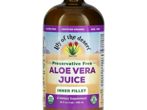 Lily of the Desert, Сок алоэ вера, внутреннее филе, без консервантов, 946 мл (32 жидк. Унции)